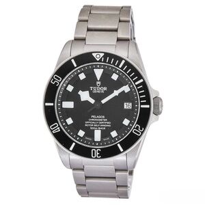 Tudor Pelagos 25600TN Black Dial Silver Bracelet Watch